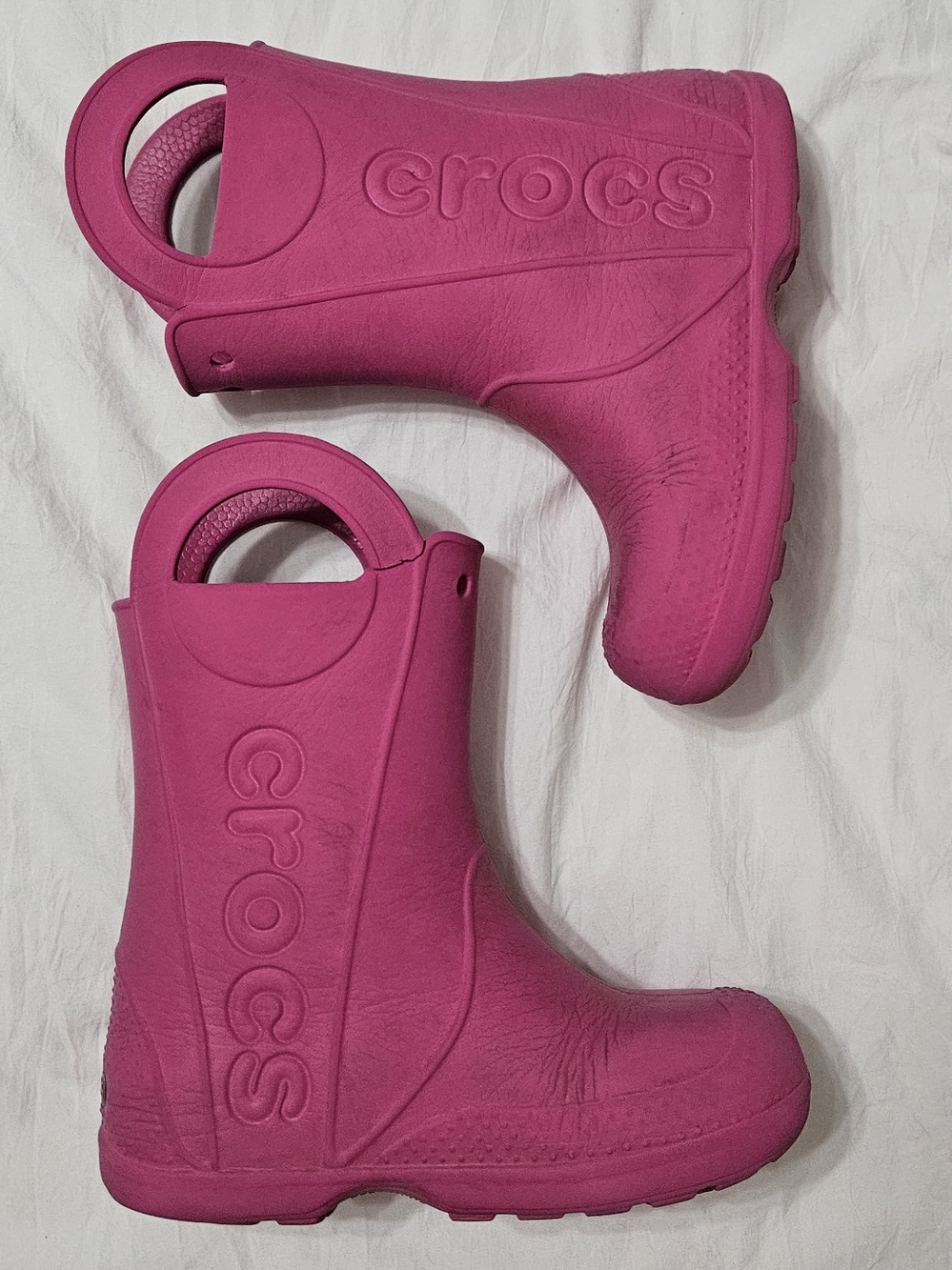 Crocs Kids' Handle It Rain Boot Pink
